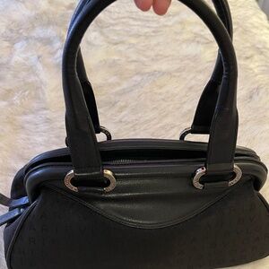 Bvlgari LogoMania Canvas Shoulder Bag